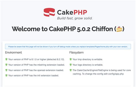 How to create a website in cakephp