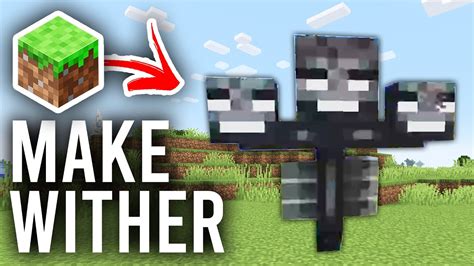 How to create a wither in minecraft