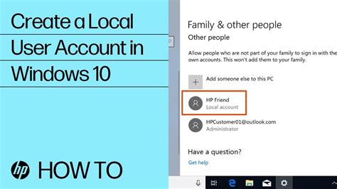 How to create account in laptop