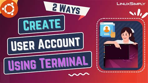 How to create account in ubuntu