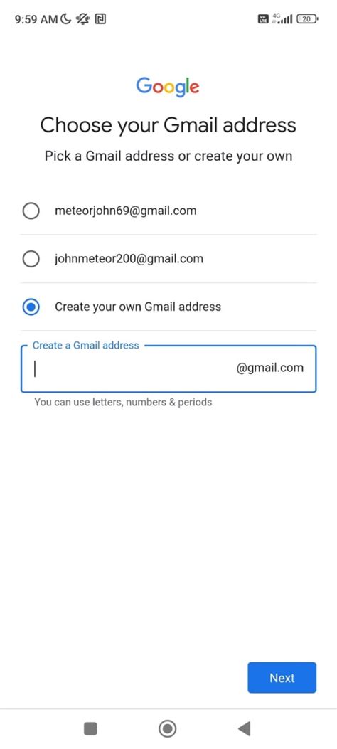 How to create an additional gmail account. When prompted, provide an email address that you can use if you ever get locked out of your account. 3. Click or tap Skip on the phone number page. If it's possible for you to create an account without verifying a phone number in your region, you'll see the option to skip this step. 