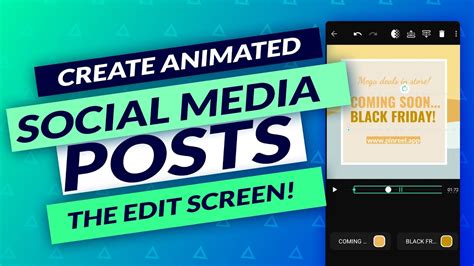 How to create an animated social media post - Facebook