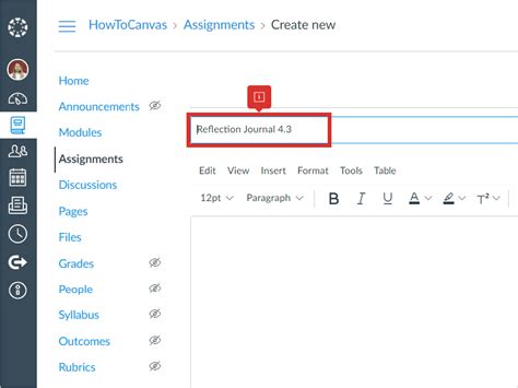 How to create an assignment on canvas.  If the due date // came from an assignment ov...