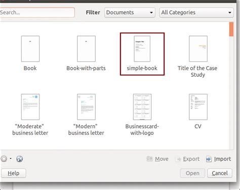 How to create an ebook chapter template in LibreOffice Writer