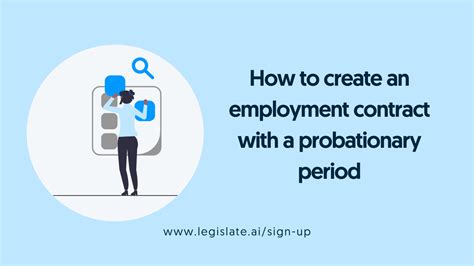 How to create an employment contract with a probationary period …