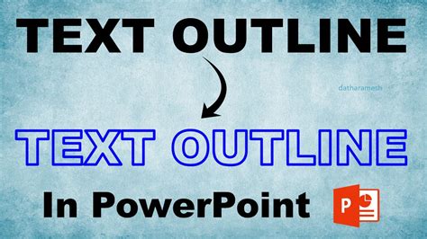 How to create an outline in powerpoint