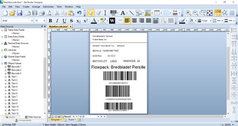 How to create barcode in bartender