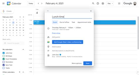 How to create break time for lunchtime and Holidays in Outlook and Google