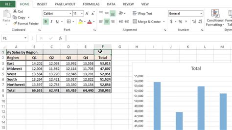 How to create cells in excel