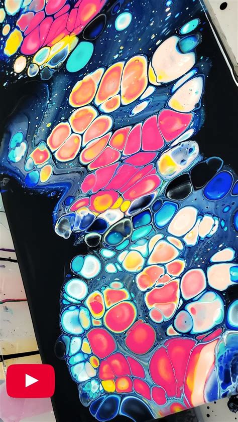 How to create cells in your acrylic pouring painting