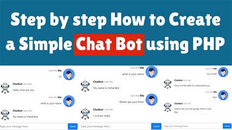 How to create chatbot in php