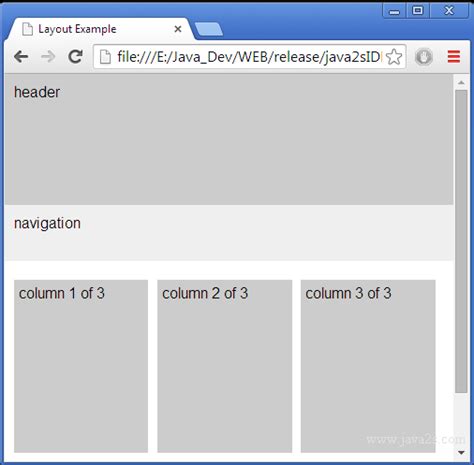 How to create columns in css