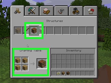 How to create crafting table in minecraft