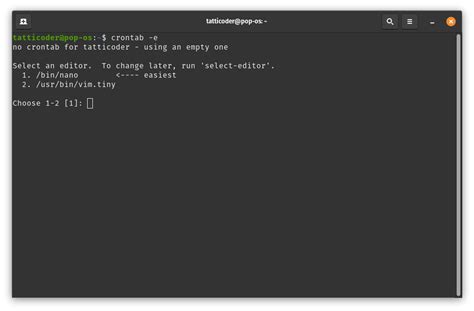 How to create cron job in linux