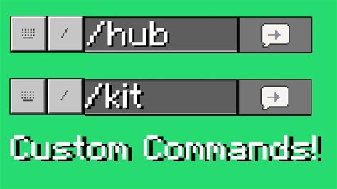 How to create custom commands in minecraft
