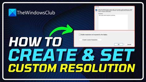 How to create custom resolution.  This can solve for In this easy step-by-s...