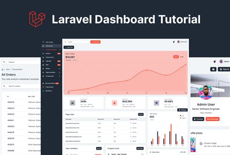 How to create dashboard in laravel