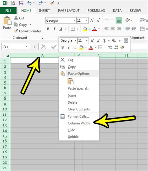 How to create different column widths in different cells