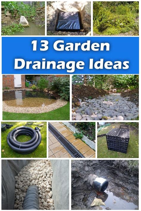 How to create drainage in garden