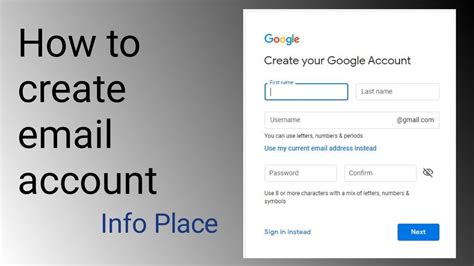 How to create email account in phone
