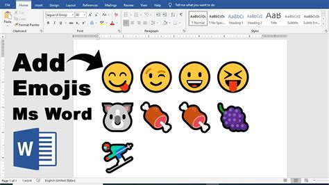 How to create emojis in word YouTube