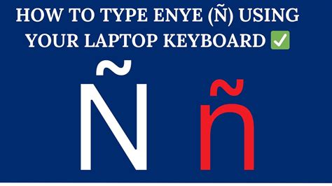 How to create enye in keyboard