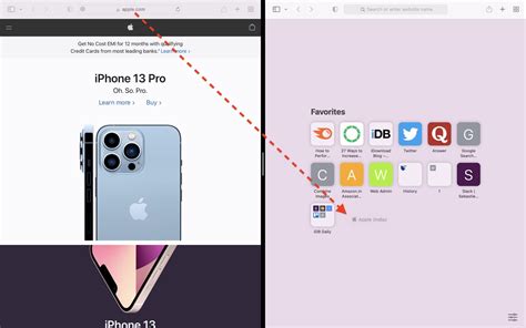 How to create favorites in safari