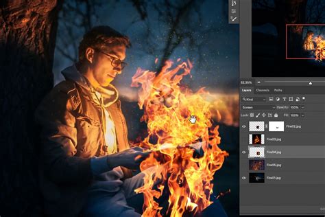 How to create fire effect in photoshop