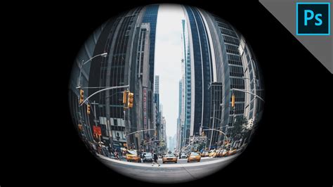 How to create fisheye effect in photoshop