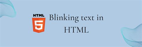How to create flashing text in html