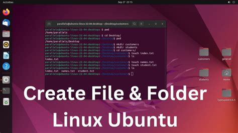 How to create folder in linux terminal