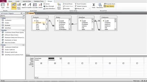 How to create formulas in access