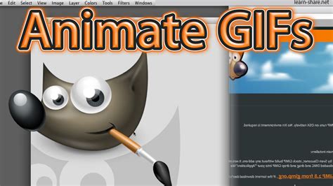 How to create gif in gimp