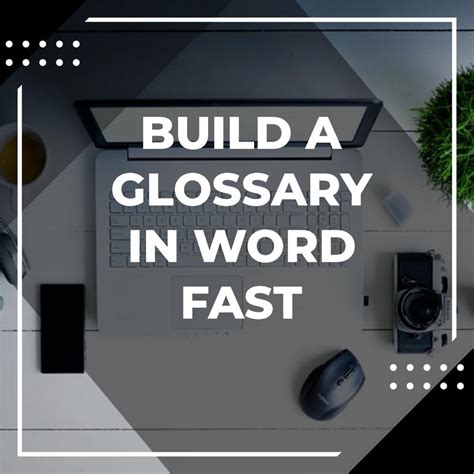 How to create glossary in word
