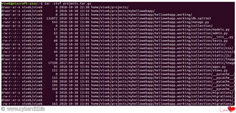 How to create gz file in linux