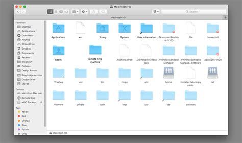 How to create hidden folders on macOS