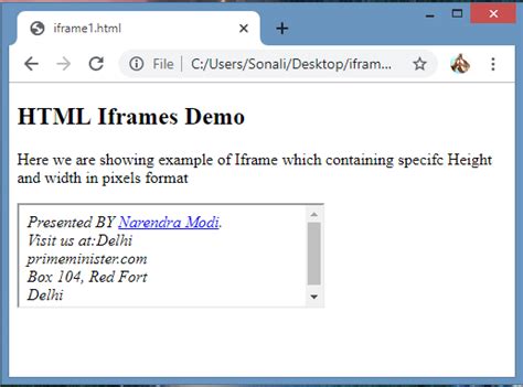 How to create iframe in javascript