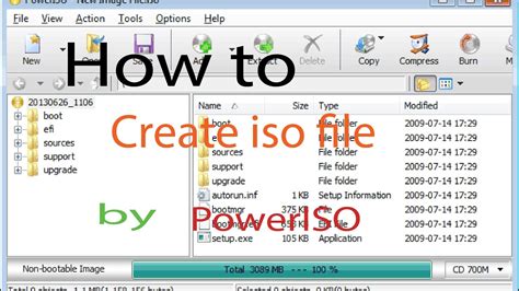 How to create iso file By powerISO Software New 2017 YouTube