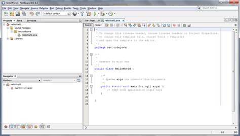 How to create java file in netbeans