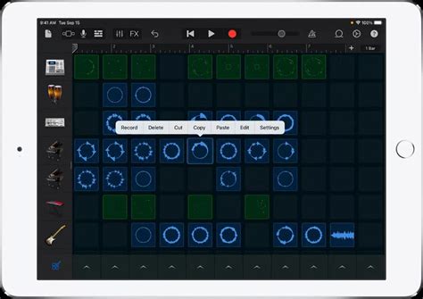 How to create loops in garageband ipad