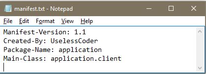 How to create manifest file in java