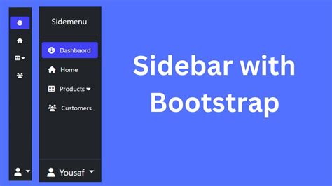 How to create menu bar in bootstrap