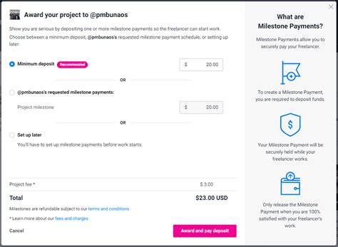 How to create milestone in freelancer