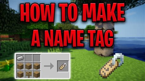 How to create name tag in minecraft
