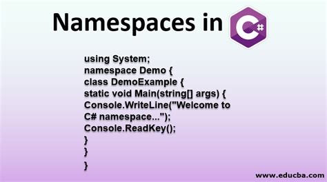 How to create namespace in c#
