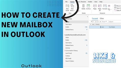 How to create new mailbox in outlook