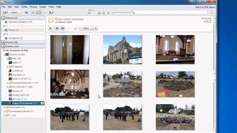 How to create photo album in picasa