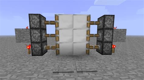 How to create piston doors in minecraft