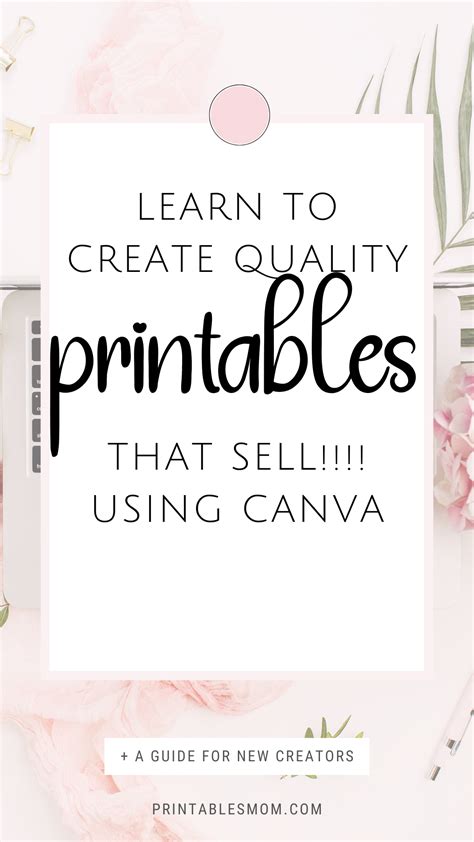 How to create printables to sell step by step tutorial using canva and