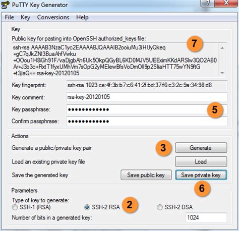 How to create public key in windows
